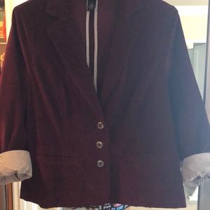 Burgundy blazer